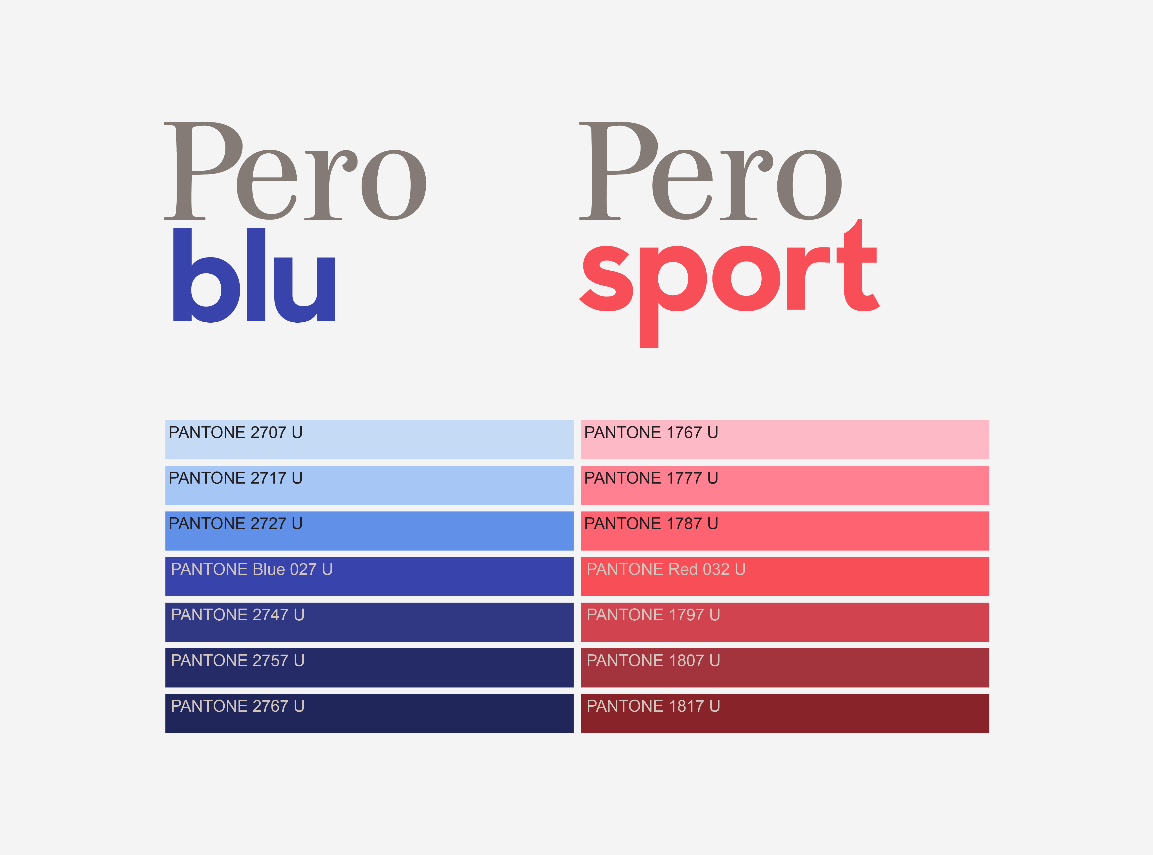 Pero Fashion, Color Palette